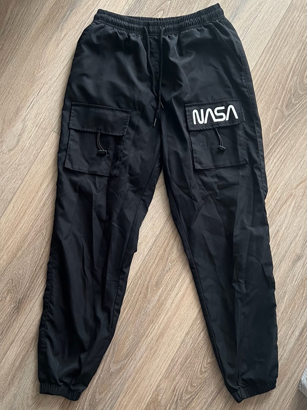 ZAFUL black cargo pants with NASA logo